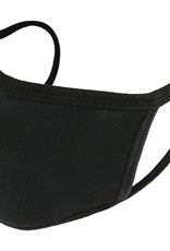BASEY. Wasbaar Mondkapje Zwart Katoen Wasbaar Mondmasker Elastisch Mondkapjes