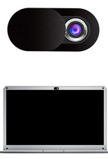 BASEY. Webcam Cover Privacy Universeel - Laptop Camera Cover Voor Privacy - Smartphone Camera Privacy Beschermer Camera Tablet - Zwart