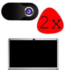 BASEY. Webcamcovers - Zwart - 2 PACK