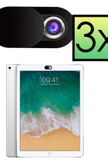 NoXx Webcam Cover Zwart Privacy Universeel Schuifje Privacy Bescherming - 3x