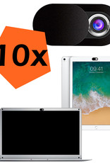 Nomfy Webcam Cover Schuifje Zwart - Universeel Privacy Cover Webcam Zwart - Webcam Privacy Cover Schuifje Geschikt Voor Laptop, Tablet, Smartphone Cover Webcam Zwart - 10x