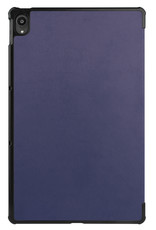 BASEY. Hoesje Geschikt voor Lenovo Tab P11 Hoes Case Tablet Hoesje Tri-fold - Hoes Geschikt voor Lenovo Tab P11 Hoesje Hard Cover Bookcase Hoes - Donkerblauw