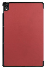 BASEY. Hoesje Geschikt voor Lenovo Tab P11 Hoes Case Tablet Hoesje Tri-fold - Hoes Geschikt voor Lenovo Tab P11 Hoesje Hard Cover Bookcase Hoes - Donkerrood