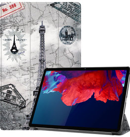 BASEY. BASEY. Lenovo Tab P11 Hoes - Eiffeltoren