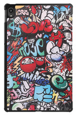 BASEY. Hoesje Geschikt voor Lenovo Tab P11 Hoes Case Tablet Hoesje Tri-fold - Hoes Geschikt voor Lenovo Tab P11 Hoesje Hard Cover Bookcase Hoes - Graffity