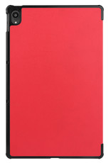 BASEY. Hoesje Geschikt voor Lenovo Tab P11 Hoes Case Tablet Hoesje Tri-fold - Hoes Geschikt voor Lenovo Tab P11 Hoesje Hard Cover Bookcase Hoes - Rood