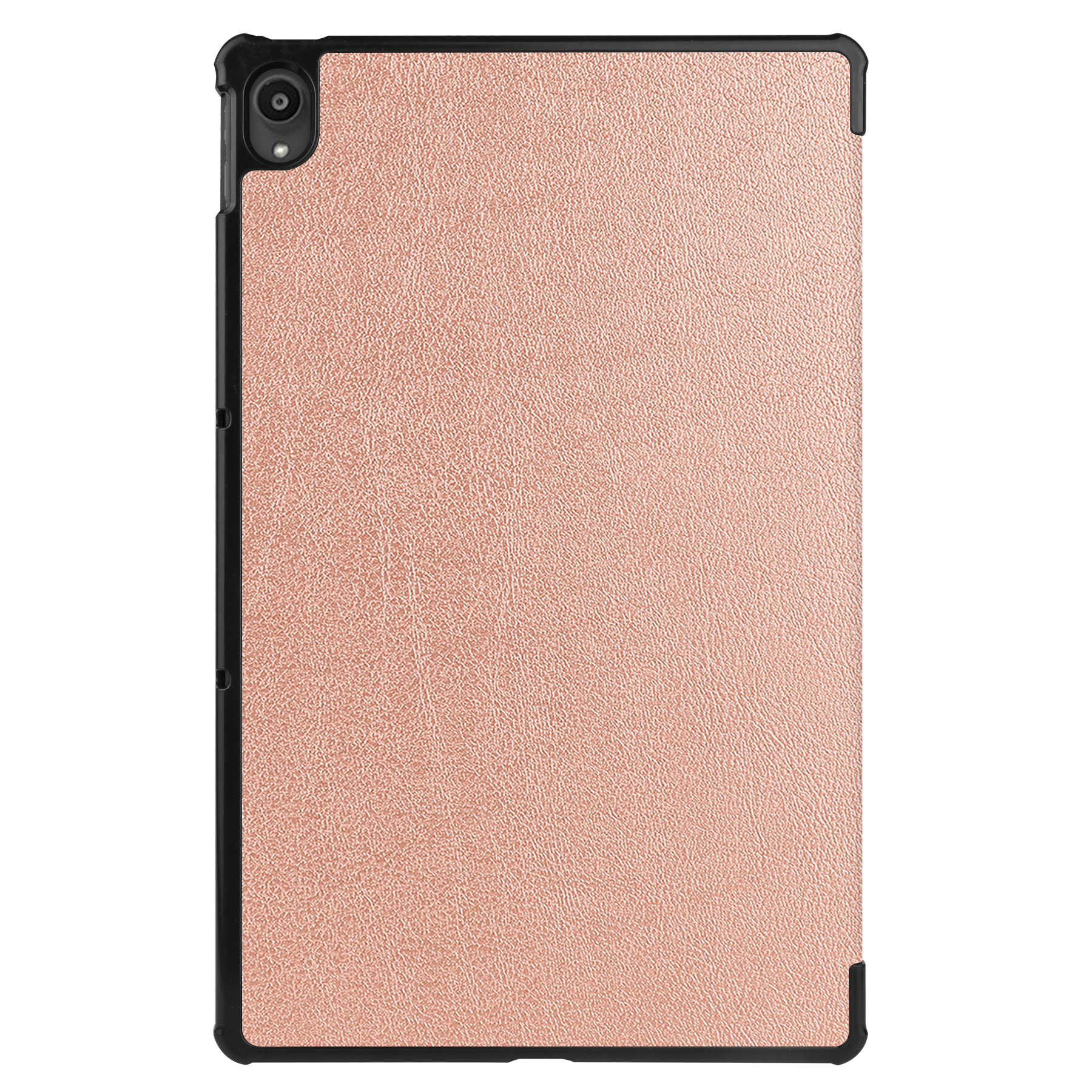 Hoesje Geschikt voor Lenovo Tab P11 Hoes Case Tablet Hoesje Tri-fold - Hoes Geschikt voor Lenovo Tab P11 Hoesje Hard Cover Bookcase Hoes - Rosé goud