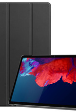 BASEY. Hoesje Geschikt voor Lenovo Tab P11 Hoes Case Tablet Hoesje Tri-fold - Hoes Geschikt voor Lenovo Tab P11 Hoesje Hard Cover Bookcase Hoes - Zwart