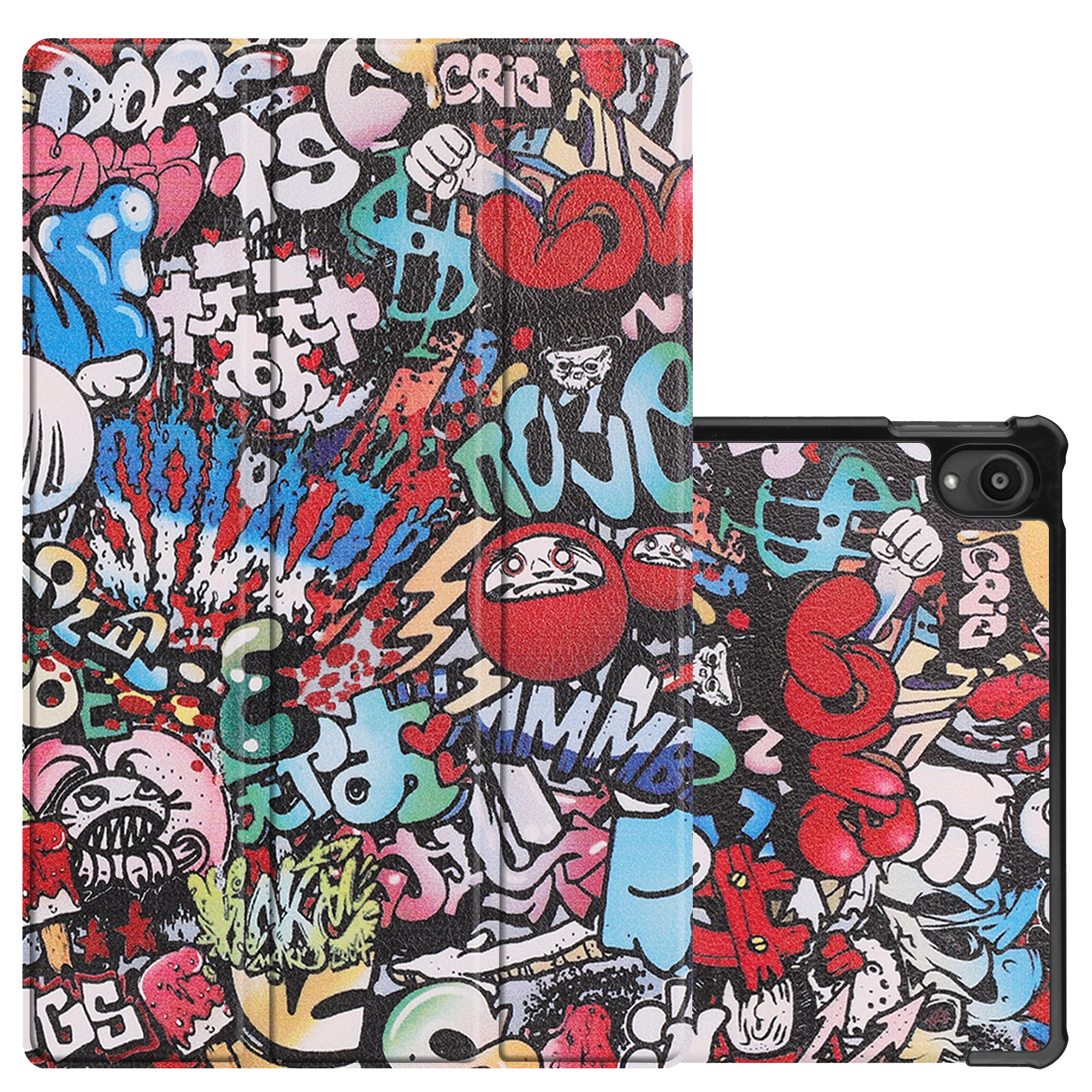 NoXx Lenovo Tab P11 Hoesje Case Hard Cover Hoes Book Case - Graffity