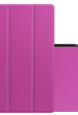 NoXx Hoesje Geschikt voor Lenovo Tab P11 Hoesje Case Hard Cover Hoes Book Case - Paars