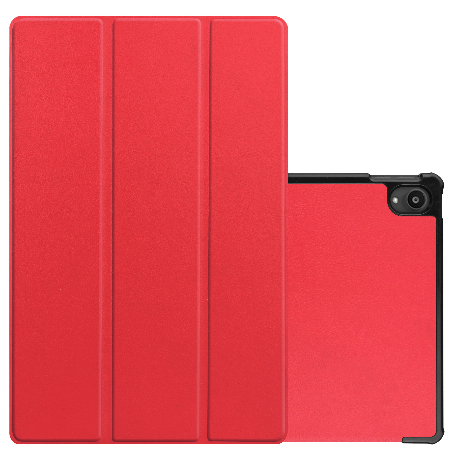 NoXx Hoesje Geschikt voor Lenovo Tab P11 Hoesje Case Hard Cover Hoes Book Case - Rood