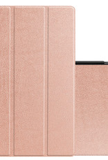 NoXx Hoesje Geschikt voor Lenovo Tab P11 Hoesje Case Hard Cover Hoes Book Case - Rosé goud