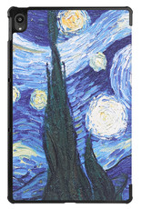 NoXx Hoesje Geschikt voor Lenovo Tab P11 Hoesje Case Hard Cover Hoes Book Case - Sterrenhemel