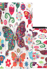 NoXx Hoesje Geschikt voor Lenovo Tab P11 Hoesje Case Hard Cover Hoes Book Case - Vlinders