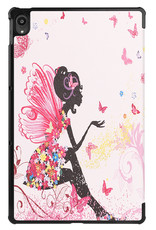 Nomfy Hoes Geschikt voor Lenovo Tab P11 Hoes Tri-fold Tablet Hoesje Case - Hoesje Geschikt voor Lenovo Tab P11 Hoesje Hardcover Bookcase - Elfje
