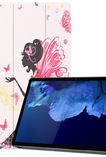 Nomfy Hoes Geschikt voor Lenovo Tab P11 Hoes Tri-fold Tablet Hoesje Case - Hoesje Geschikt voor Lenovo Tab P11 Hoesje Hardcover Bookcase - Elfje