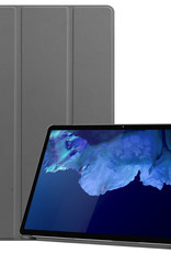 Nomfy Hoes Geschikt voor Lenovo Tab P11 Hoes Tri-fold Tablet Hoesje Case - Hoesje Geschikt voor Lenovo Tab P11 Hoesje Hardcover Bookcase - Grijs