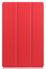 Nomfy Hoes Geschikt voor Lenovo Tab P11 Hoes Tri-fold Tablet Hoesje Case - Hoesje Geschikt voor Lenovo Tab P11 Hoesje Hardcover Bookcase - Rood