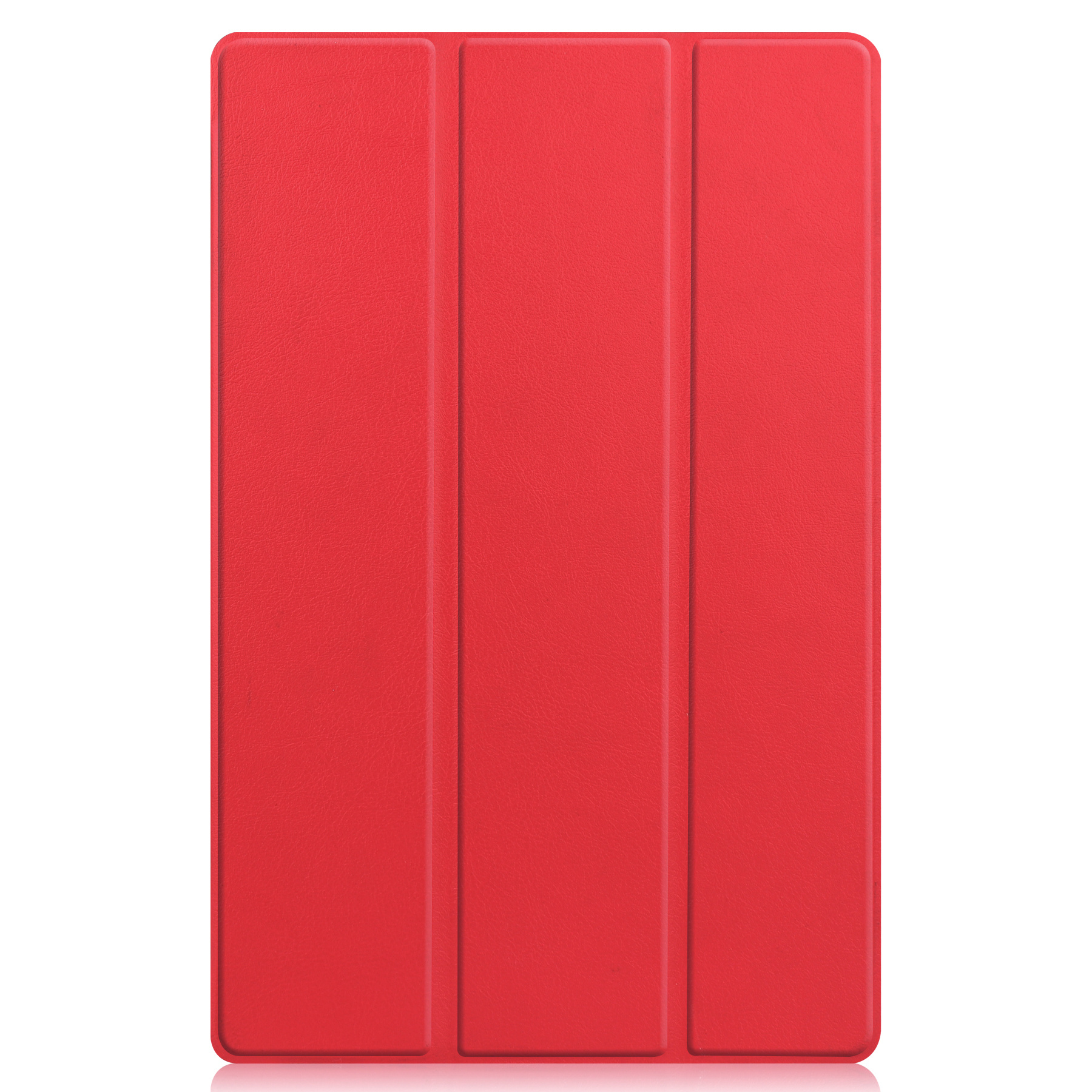 Nomfy Hoes Geschikt voor Lenovo Tab P11 Hoes Tri-fold Tablet Hoesje Case - Hoesje Geschikt voor Lenovo Tab P11 Hoesje Hardcover Bookcase - Rood