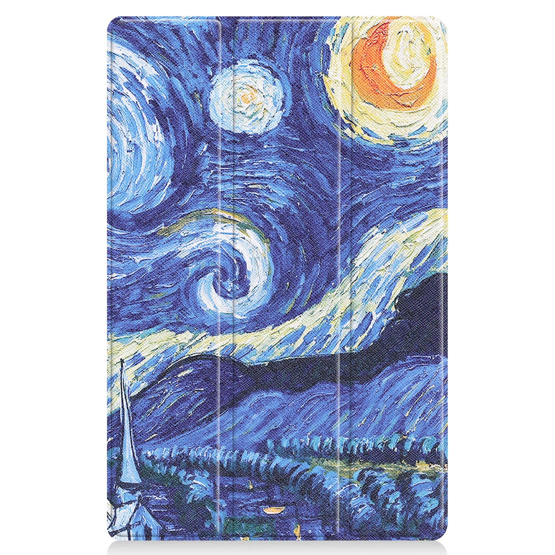 Nomfy Hoes Geschikt voor Lenovo Tab P11 Hoes Tri-fold Tablet Hoesje Case - Hoesje Geschikt voor Lenovo Tab P11 Hoesje Hardcover Bookcase - Sterrenhemel