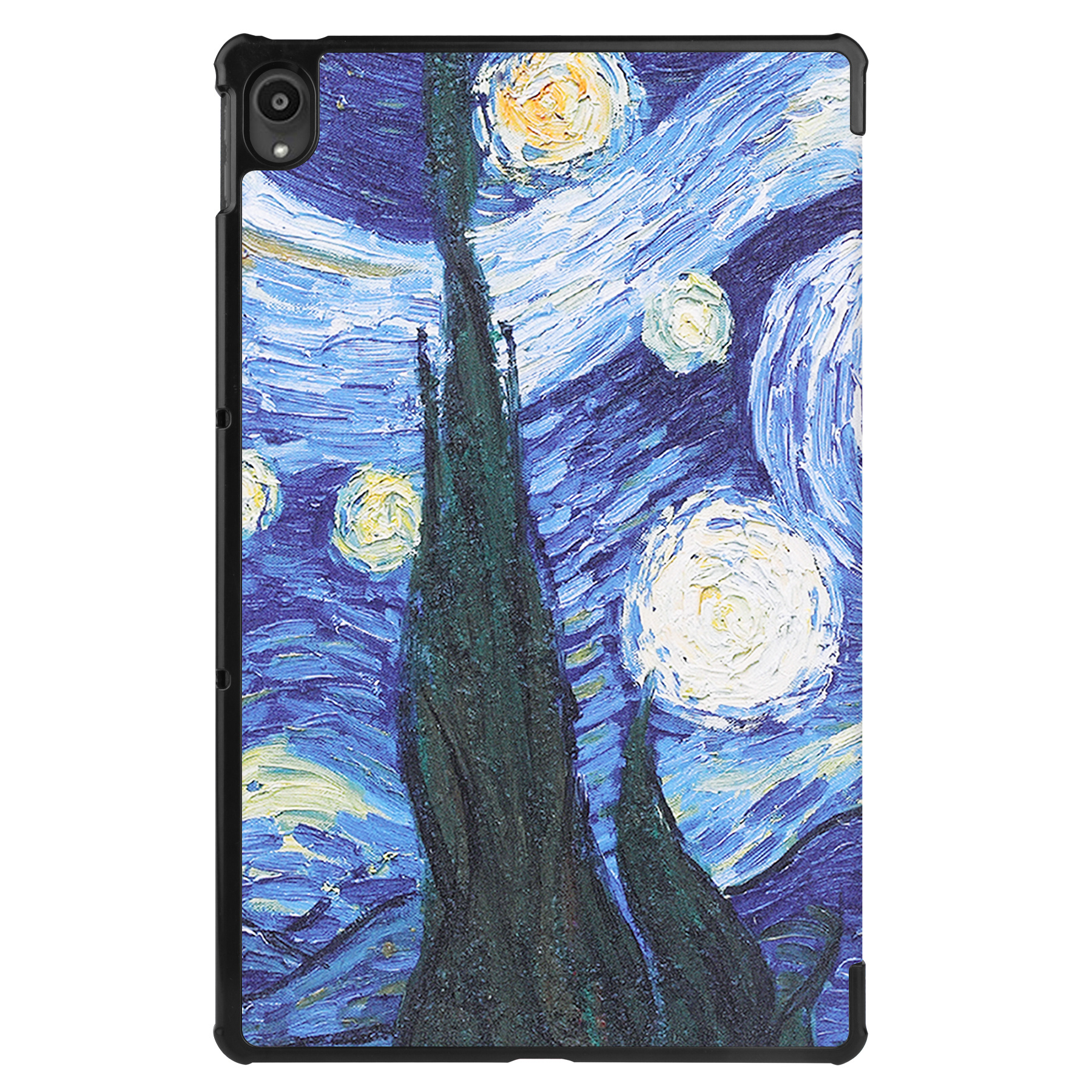 Nomfy Hoes Geschikt voor Lenovo Tab P11 Hoes Tri-fold Tablet Hoesje Case - Hoesje Geschikt voor Lenovo Tab P11 Hoesje Hardcover Bookcase - Sterrenhemel