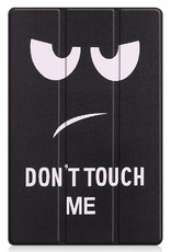 Nomfy Hoes Geschikt voor Lenovo Tab P11 Hoes Tri-fold Tablet Hoesje Case - Hoesje Geschikt voor Lenovo Tab P11 Hoesje Hardcover Bookcase - Don't Touch Me