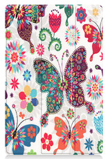 Nomfy Hoes Geschikt voor Lenovo Tab P11 Hoes Tri-fold Tablet Hoesje Case - Hoesje Geschikt voor Lenovo Tab P11 Hoesje Hardcover Bookcase - Vlinders