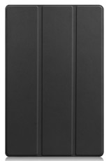 Nomfy Hoes Geschikt voor Lenovo Tab P11 Hoes Tri-fold Tablet Hoesje Case - Hoesje Geschikt voor Lenovo Tab P11 Hoesje Hardcover Bookcase - Zwart