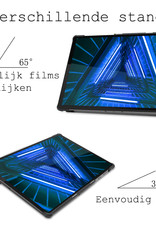 BASEY. Hoesje Geschikt voor Lenovo Tab M10 FHD Plus 2nd Gen Hoes Case Tablet Hoesje Tri-fold - Hoes Geschikt voor Lenovo Tab M10 FHD Plus (2e Gen) Hoesje Hard Cover Bookcase Hoes - Lichtblauw