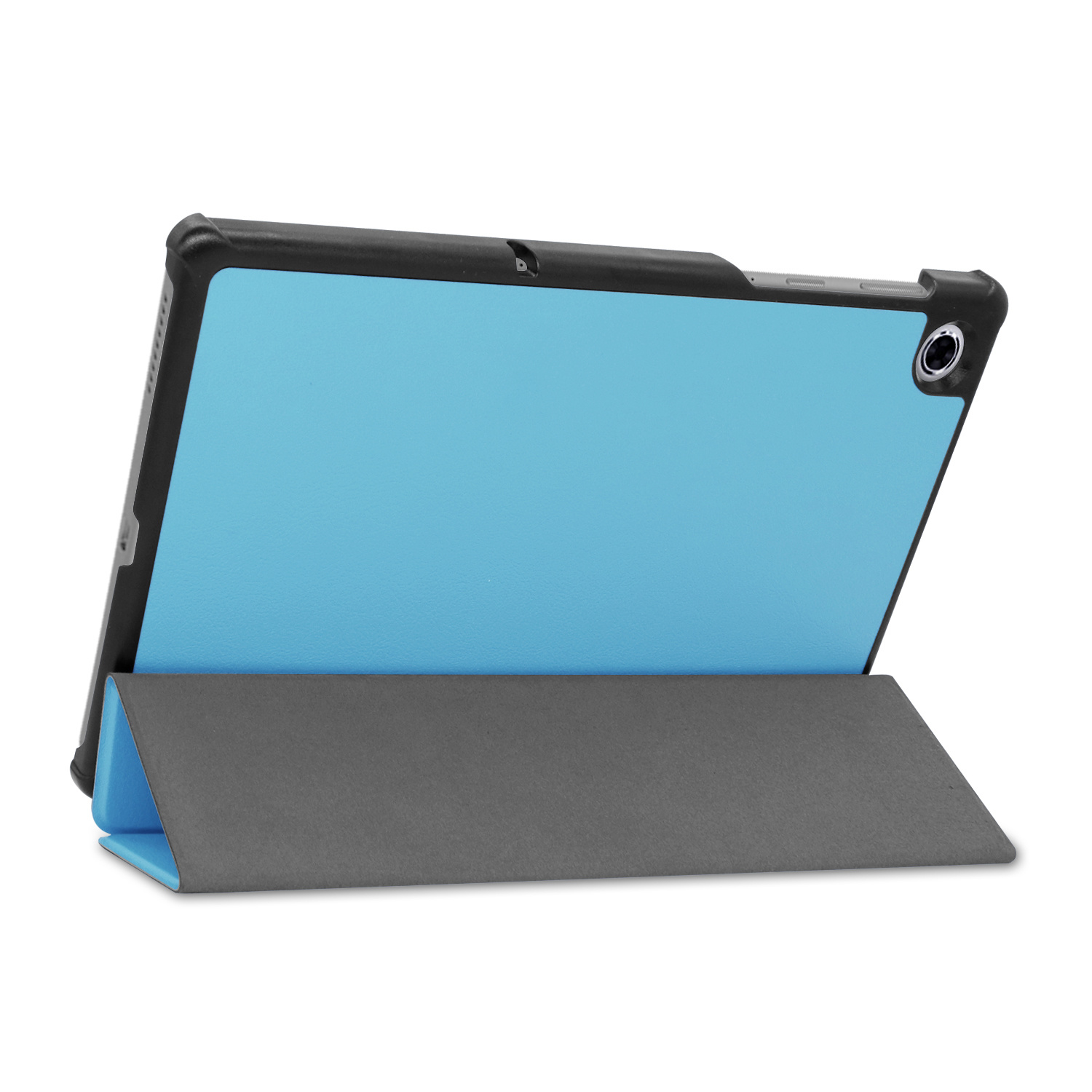 BASEY. Hoesje Geschikt voor Lenovo Tab M10 FHD Plus 2nd Gen Hoes Case Tablet Hoesje Tri-fold - Hoes Geschikt voor Lenovo Tab M10 FHD Plus (2e Gen) Hoesje Hard Cover Bookcase Hoes - Lichtblauw