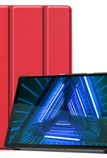 BASEY. Hoesje Geschikt voor Lenovo Tab M10 FHD Plus 2nd Gen Hoes Case Tablet Hoesje Tri-fold - Hoes Geschikt voor Lenovo Tab M10 FHD Plus (2e Gen) Hoesje Hard Cover Bookcase Hoes - Rood