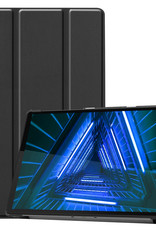 BASEY. Hoesje Geschikt voor Lenovo Tab M10 FHD Plus 2nd Gen Hoes Case Tablet Hoesje Tri-fold - Hoes Geschikt voor Lenovo Tab M10 FHD Plus (2e Gen) Hoesje Hard Cover Bookcase Hoes - Zwart
