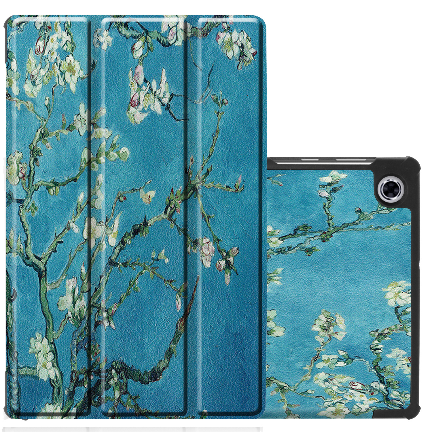 NoXx Hoesje Geschikt voor Lenovo Tab M10 FHD Plus 2nd Gen Hoesje Case Hard Cover Hoes Book Case - Bloesem