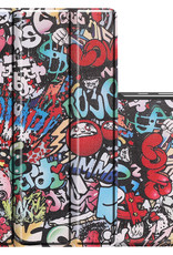 NoXx Hoesje Geschikt voor Lenovo Tab M10 FHD Plus 2nd Gen Hoesje Case Hard Cover Hoes Book Case - Graffity