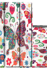 NoXx Hoesje Geschikt voor Lenovo Tab M10 FHD Plus 2nd Gen Hoesje Case Hard Cover Hoes Book Case - Vlinders