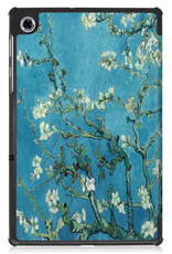 Nomfy Hoes Geschikt voor Lenovo Tab M10 FHD Plus 2nd Gen Hoes Tri-fold Tablet Hoesje Case - Hoesje Geschikt voor Lenovo Tab M10 FHD Plus (2e Gen) Hoesje Hardcover Bookcase - Bloesem