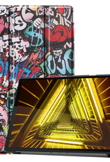Nomfy Hoes Geschikt voor Lenovo Tab M10 FHD Plus 2nd Gen Hoes Tri-fold Tablet Hoesje Case - Hoesje Geschikt voor Lenovo Tab M10 FHD Plus (2e Gen) Hoesje Hardcover Bookcase - Graffity