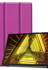Nomfy Hoes Geschikt voor Lenovo Tab M10 FHD Plus 2nd Gen Hoes Tri-fold Tablet Hoesje Case - Hoesje Geschikt voor Lenovo Tab M10 FHD Plus (2e Gen) Hoesje Hardcover Bookcase - Paars