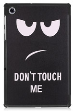 Nomfy Hoes Geschikt voor Lenovo Tab M10 FHD Plus 2nd Gen Hoes Tri-fold Tablet Hoesje Case - Hoesje Geschikt voor Lenovo Tab M10 FHD Plus (2e Gen) Hoesje Hardcover Bookcase - Don't Touch Me