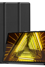 Nomfy Hoes Geschikt voor Lenovo Tab M10 FHD Plus 2nd Gen Hoes Tri-fold Tablet Hoesje Case - Hoesje Geschikt voor Lenovo Tab M10 FHD Plus (2e Gen) Hoesje Hardcover Bookcase - Zwart