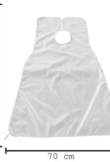 BASEY. Baard Schort En Baardkam Voor Scheren - Beard Cape Haar Opvanger Met Baard Kam Trimmer - Wit & Blauw