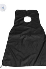 Nomfy Baardschort Zwart En Baardkam Blauw - Beard Cape Black Met Baard Kam Baard Trimmer - Baardkam & Baard Schort