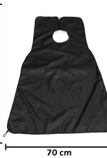 Nomfy Baardschort Zwart En Baardkam Blauw - Beard Cape Black Met Baard Kam Baard Trimmer - Baardkam & Baard Schort