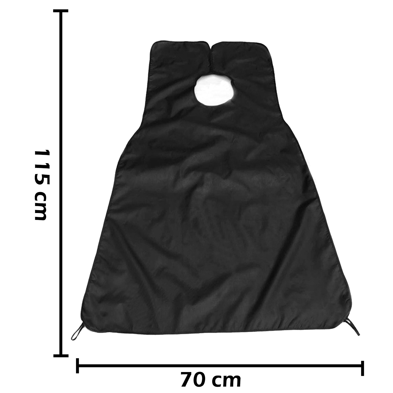 Nomfy Baardschort Zwart En Baardkam Blauw - Beard Cape Black Met Baard Kam Baard Trimmer - Baardkam & Baard Schort