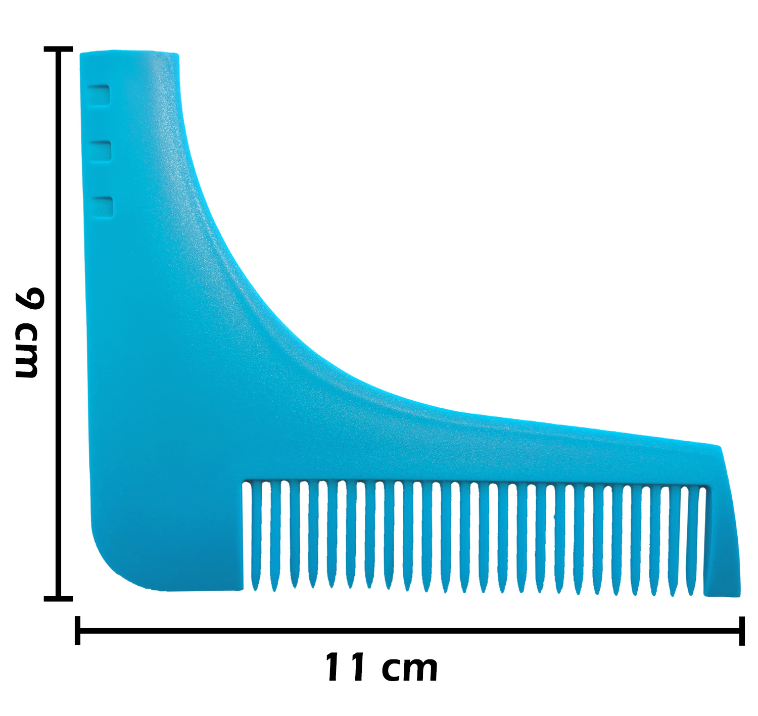 Nomfy Baardschort Zwart En Baardkam Blauw - Beard Cape Black Met Baard Kam Baard Trimmer - Baardkam & Baard Schort