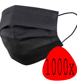 BASEY. BASEY. Wegwerp Mondkapje Zwart Niet-medisch - 1000 PACK