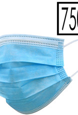 NoXx Mondkapje Wegwerp Mondmasker Universeel Niet Medisch Blauw - 750x