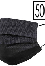 NoXx Mondkapje Wegwerp Mondmasker Universeel Niet Medisch Zwart - 500x