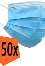 Nomfy Mondkapje Blauw Wegwerp - Mondmasker Wegwerp Niet Medisch Mondkapje Blauw - Blauw Mondkapje Wegwerp Universeel - 750 Stuks
