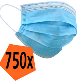 Nomfy Nomfy Wegwerp Mondkapje Blauw Niet-medisch - 750 PACK